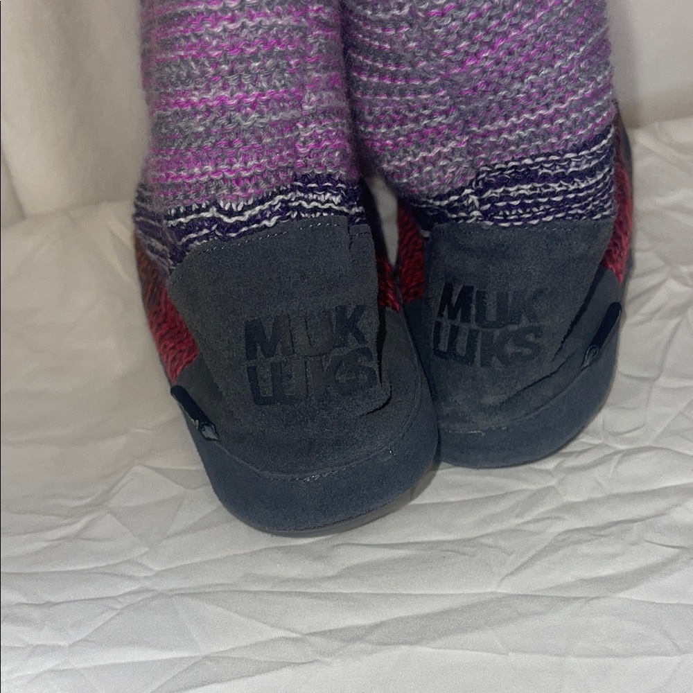 Multicolor Knit Boot-Style Muk-Luks - Picture 4 of 6
